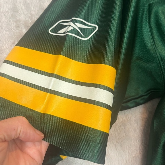 Vintage NFL Green Bay Packers Brett Favre Football Jersey Sz M Reebok Players #4 - Picture 6 of 16